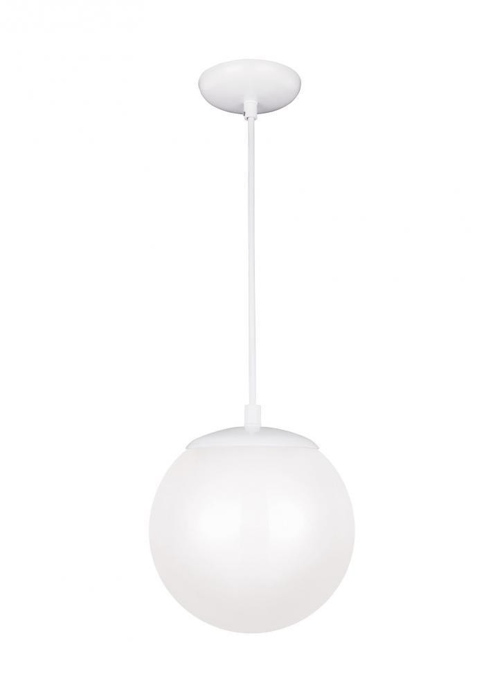 Visual Comfort Studio Leo Small Globe Pendant White