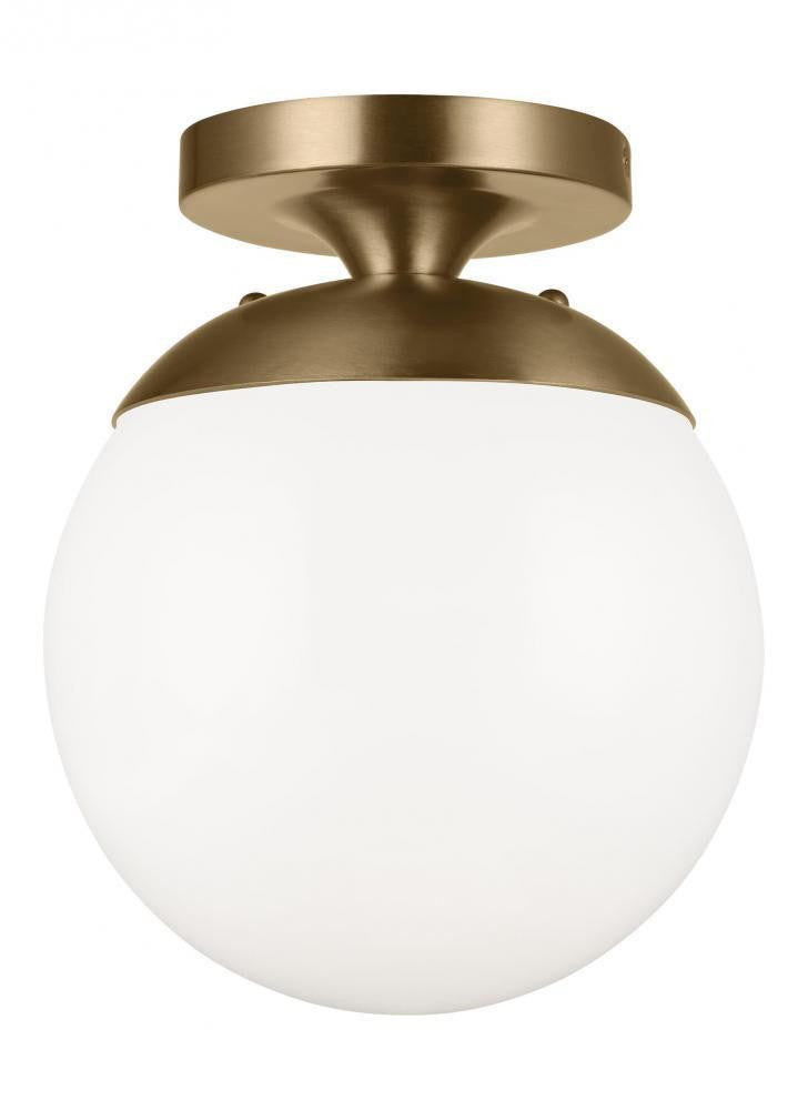 Visual Comfort Studio Leo Globe Semi-Flush Mount Satin Brass