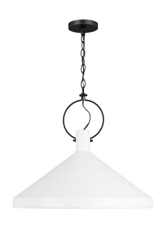 Lyon Large Pendant - Matte White LED