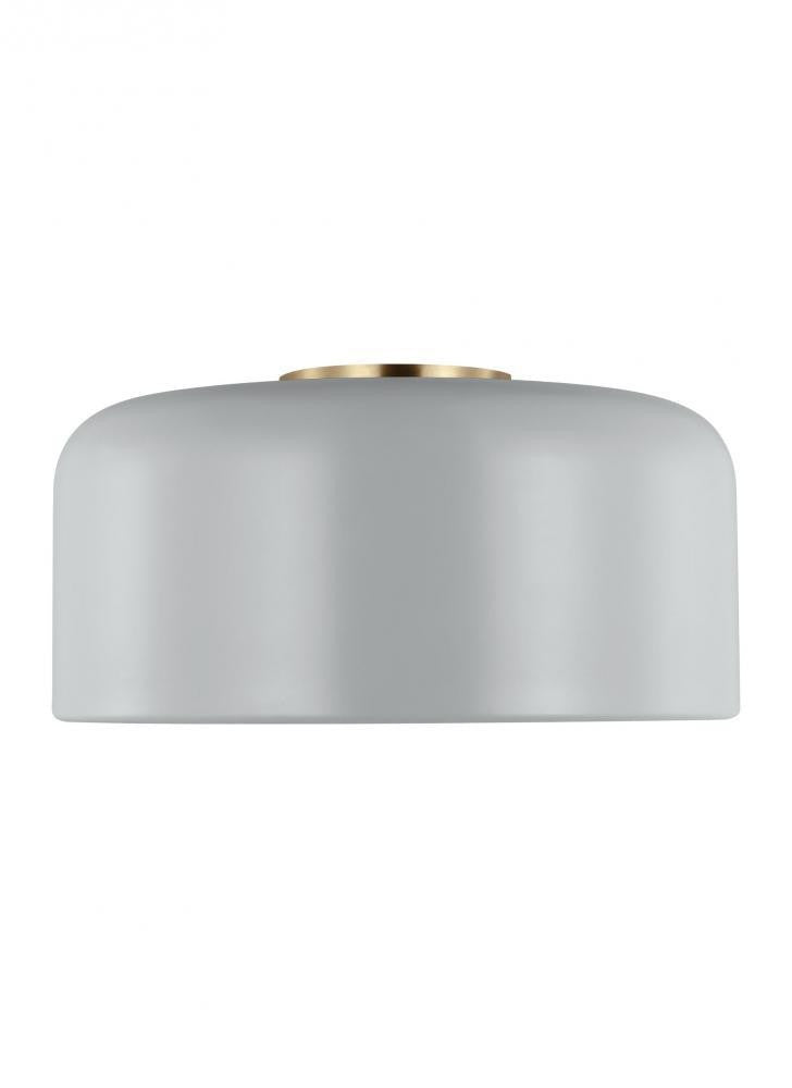 Visual Comfort Studio Malone Medium LED Flush Mount Matte Grey