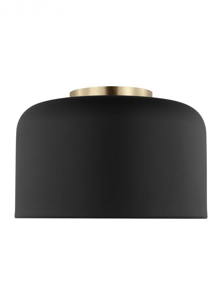 Visual Comfort Studio Malone Small LED Flush Mount Midnight Black