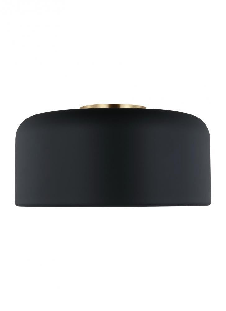 Visual Comfort Studio Malone Medium LED Flush Mount Midnight Black