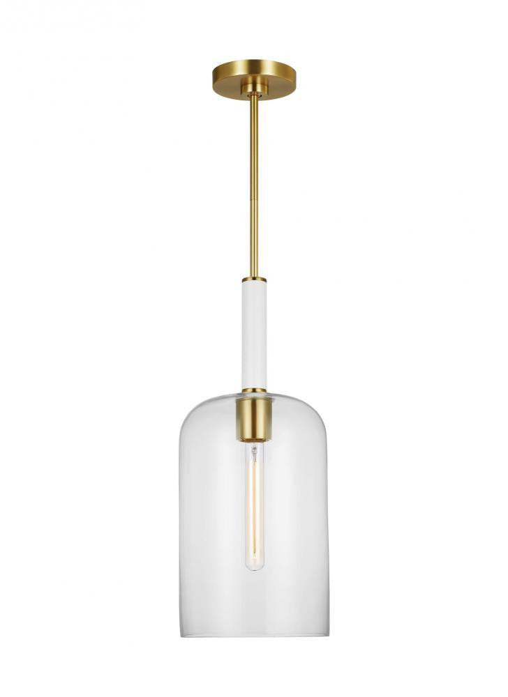 Visual Comfort Studio Monroe Cylinder Pendant Burnished Brass
