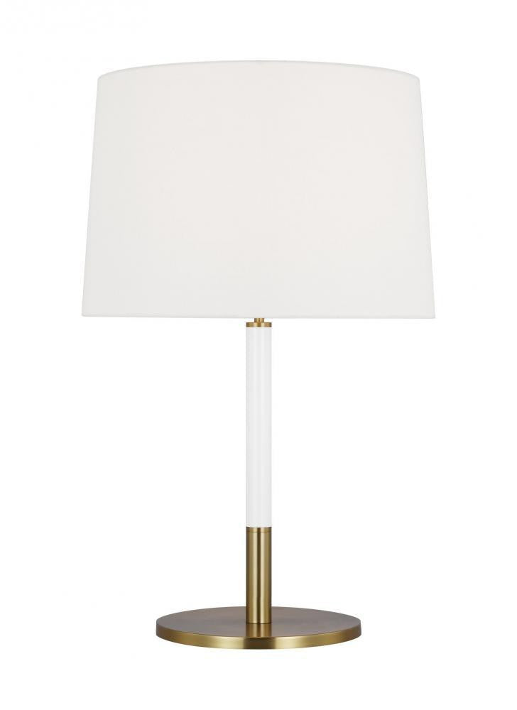 Visual Comfort Studio Monroe Medium LED Table Lamp Burnished Brass
