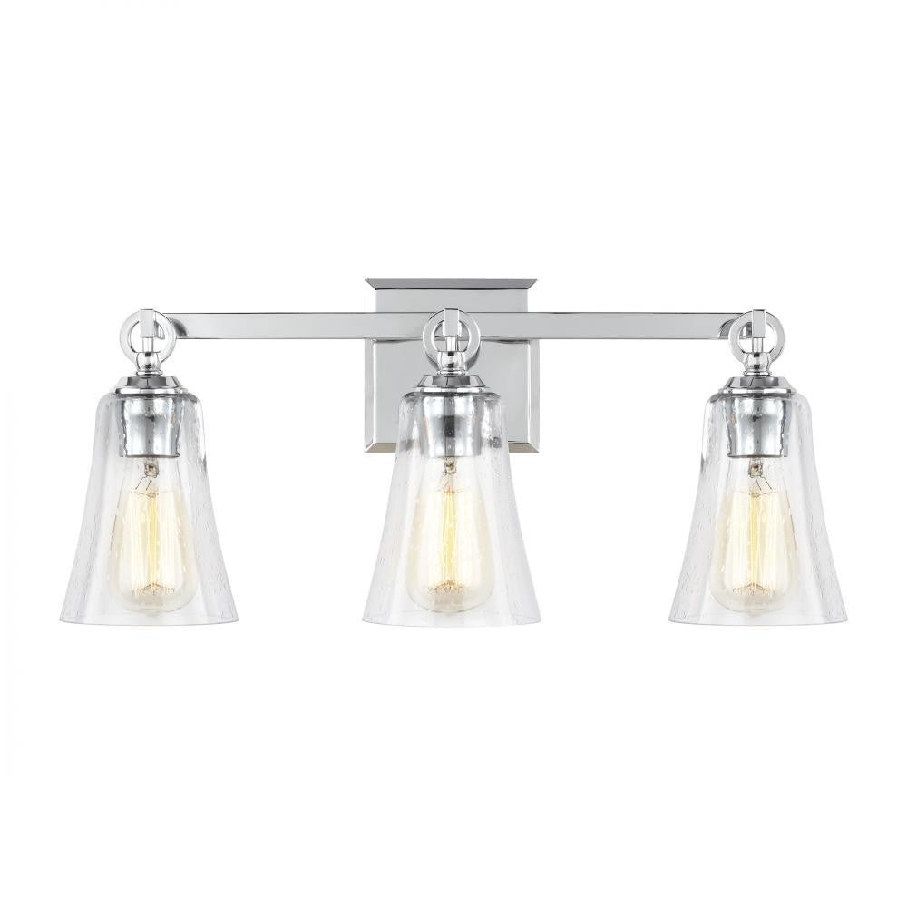 Visual Comfort Studio Monterro 3 Light Vanity Light Chrome