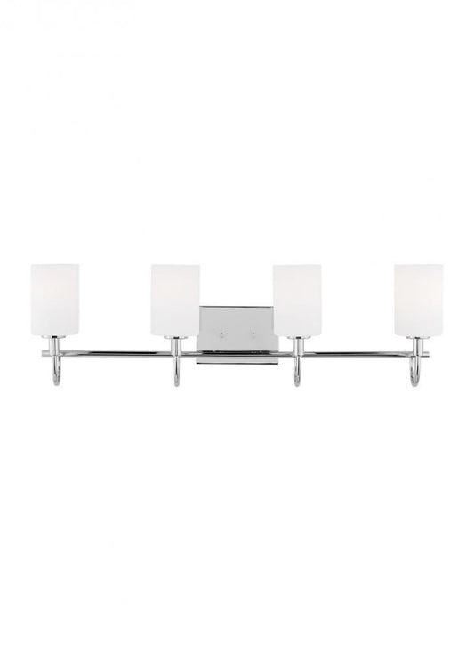 Visual Comfort Studio Oak Moore 4 Light LED Bath Wall Sconce Chrome