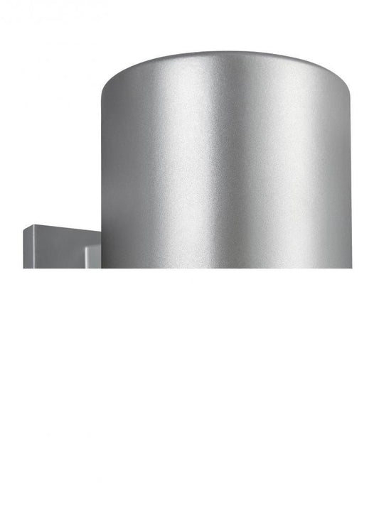 Visual Comfort Studio Outdoor Cylinders Large Outdoor LED Wall Lantern Painted Brushed Nickel