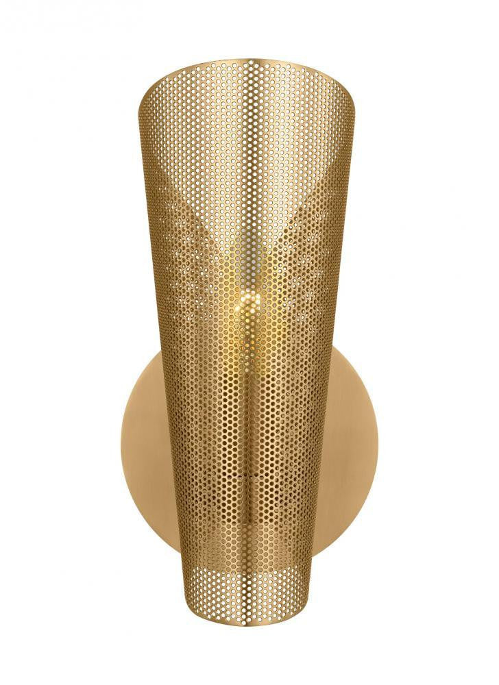 Visual Comfort Studio Plivot Medium Single Wall Sconce Burnished Brass
