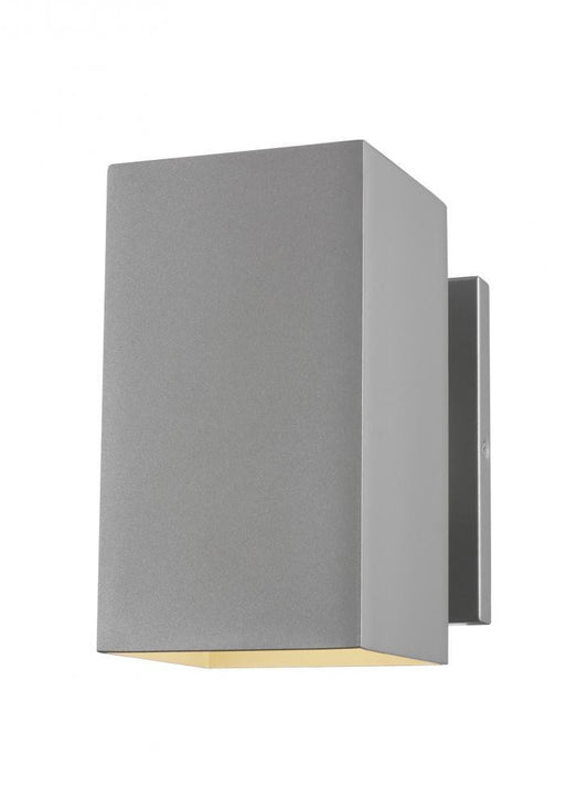Visual Comfort Studio Pohl Medium Outdoor Wall Lantern Painted Brushed Nickel