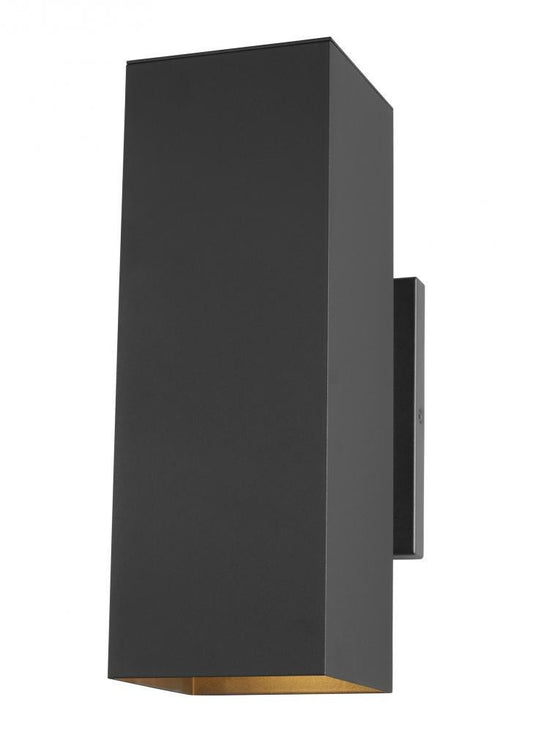 Visual Comfort Studio Pohl Medium 2 Light Outdoor Wall Lantern Black