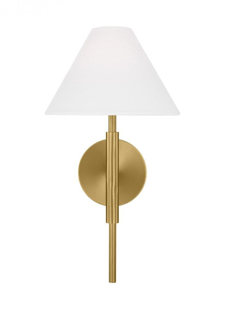 Visual Comfort Studio Porteau Medium Wall Sconce Satin Brass