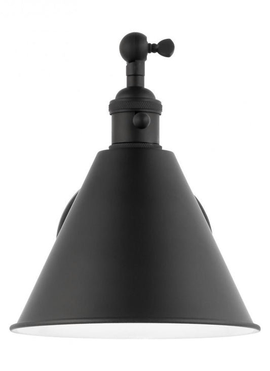 Salem Single-Arm Wall Sconce - Midnight Black LED