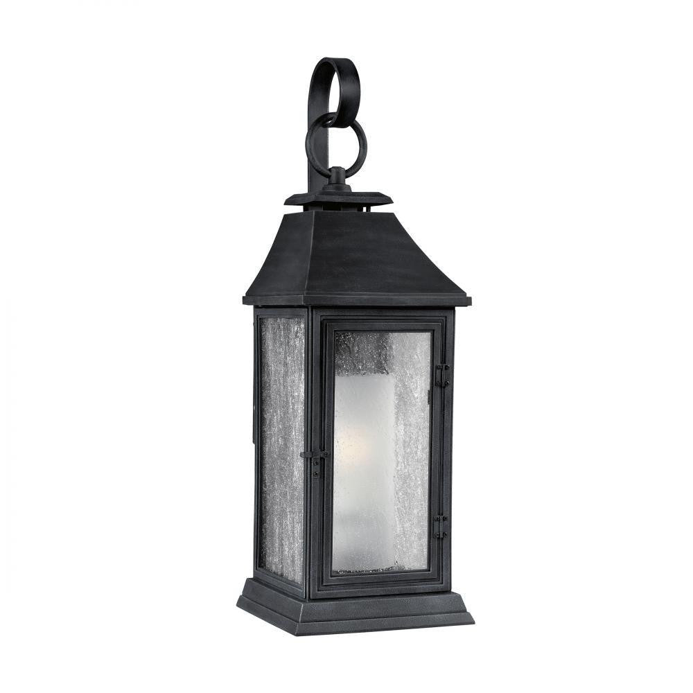Visual Comfort Studio Shepherd Large Lantern Dark Weathered Zinc