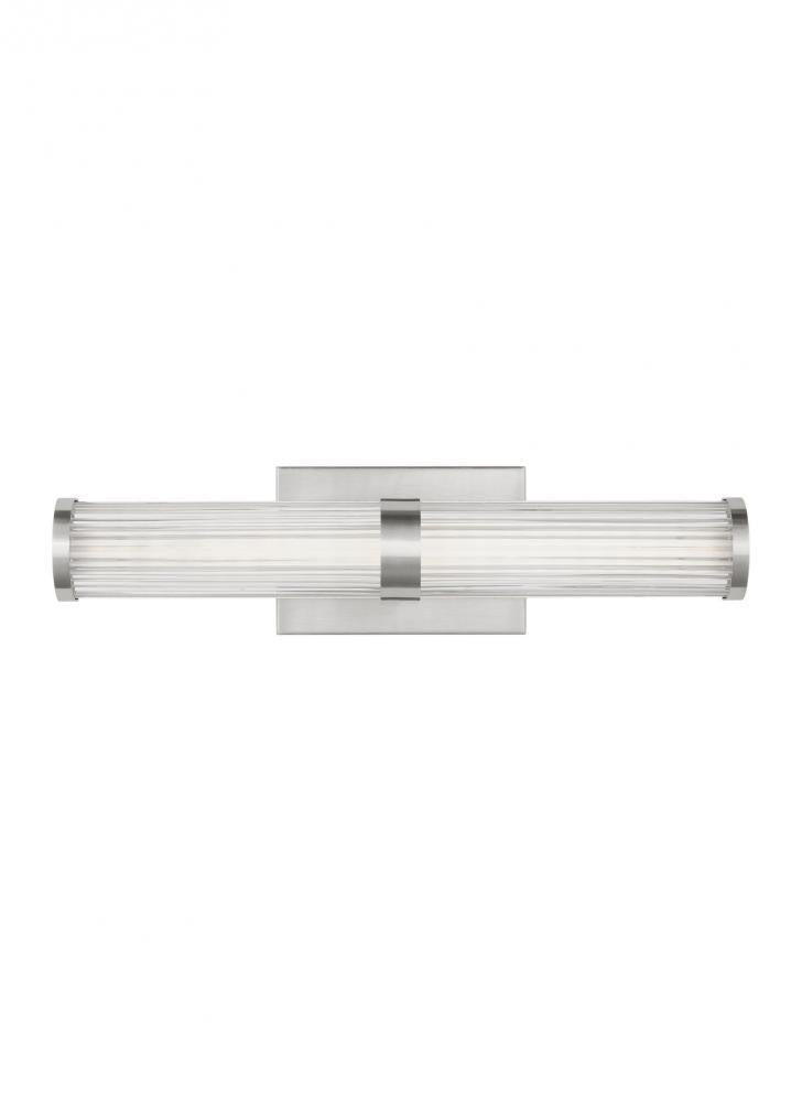 Visual Comfort Studio Syden Small LED Bath Wall Sconce Brushed Nickel
