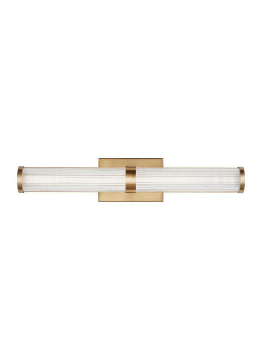 Visual Comfort Studio Syden Medium LED Bath Wall Sconce Satin Brass
