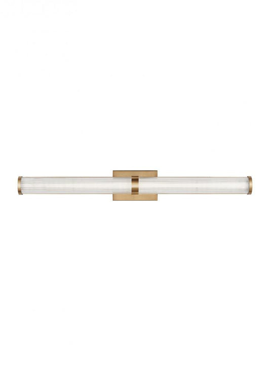Visual Comfort Studio Syden Large LED Bath Wall Sconce Satin Brass