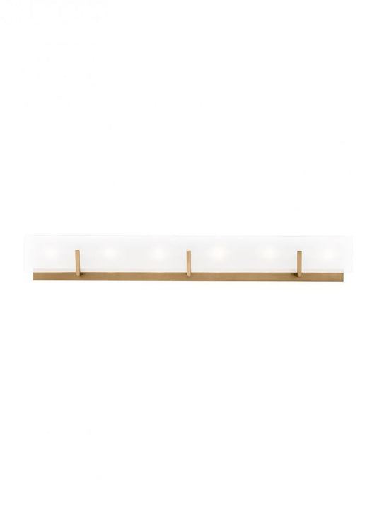 Visual Comfort Studio Syll 6 Light LED Bath Wall Sconce Satin Brass