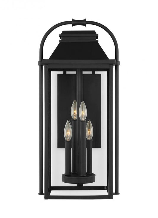 Visual Comfort Studio Wellsworth Large Lantern Textured Black