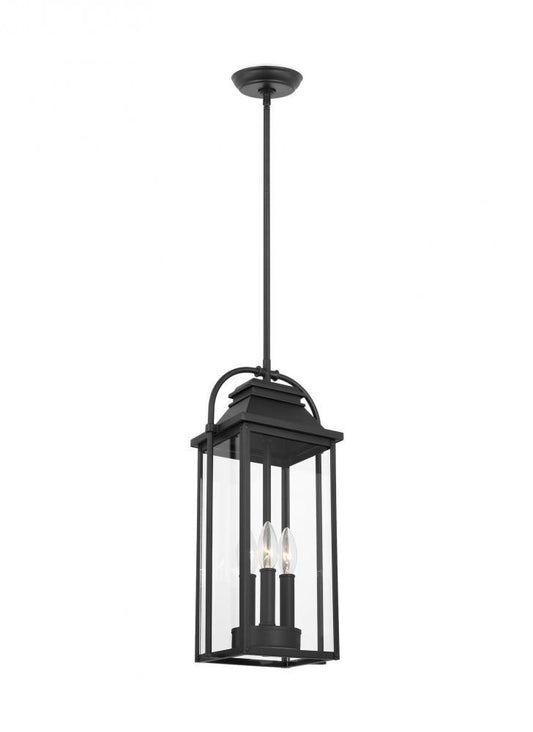 Visual Comfort Studio Wellsworth 3 Light Pendant Textured Black