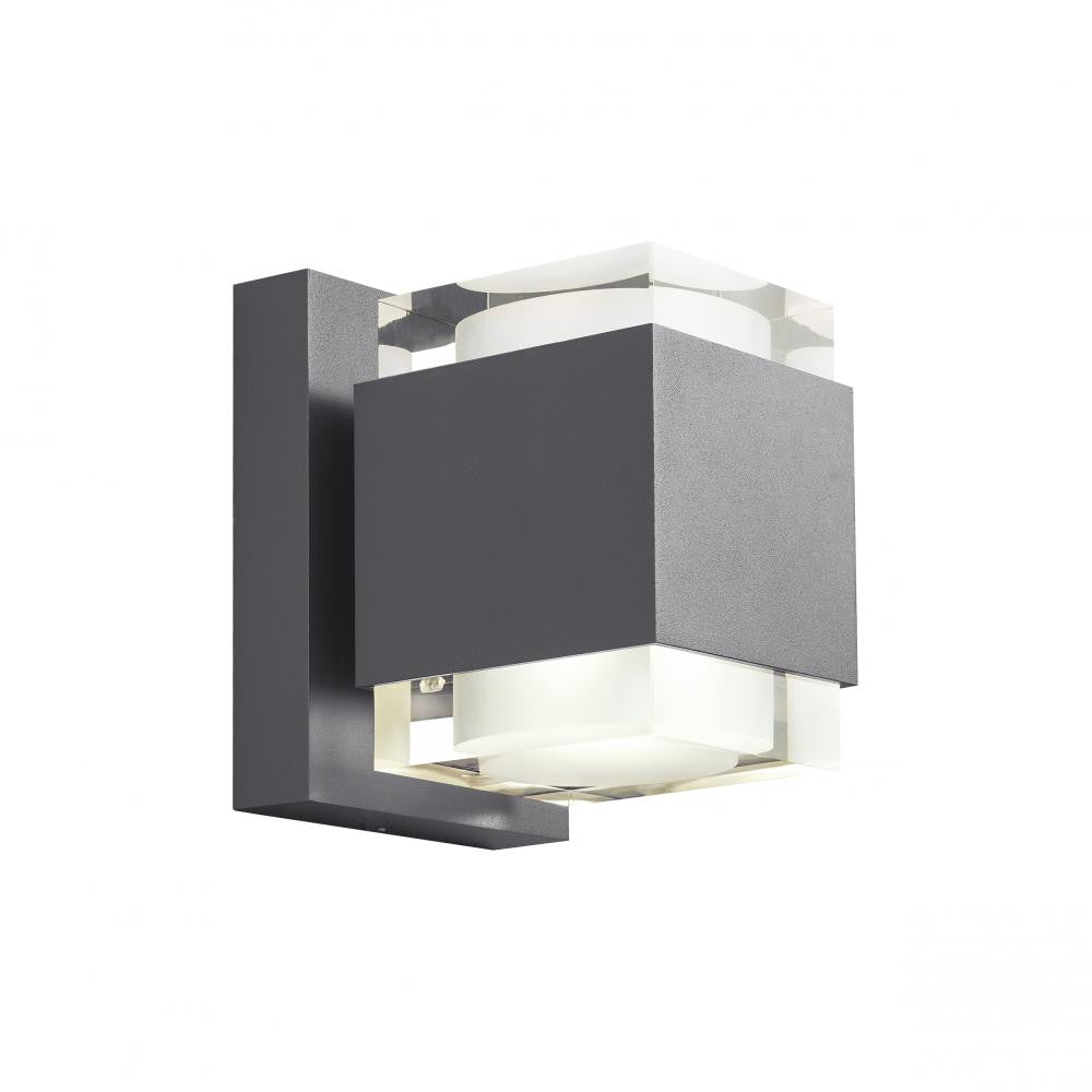 Visual Comfort Modern Voto Outdoor Wall Sconce Black, Charcoal