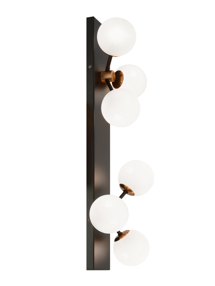 Matteo Lighting Novu 6-Light LED Vanity Aged Brass