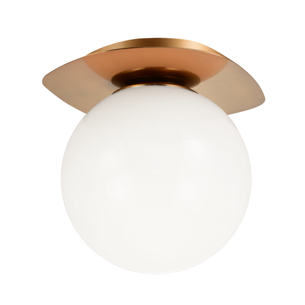 Matteo Lighting Razz 7-in Flush Mount Aged Brass