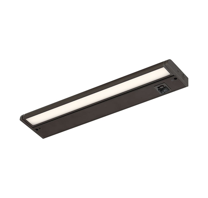 Close-up detail of the LED 5CCT Undercabinet Light in a bronze finish.