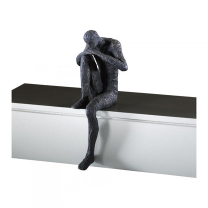 Cyan Design Thinking Man Shelf Decor