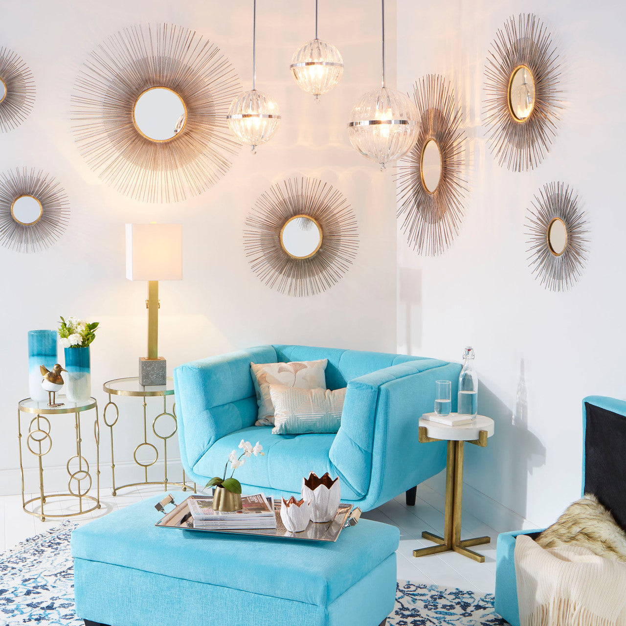 Cyan Design Turquoise Cloud Vase
