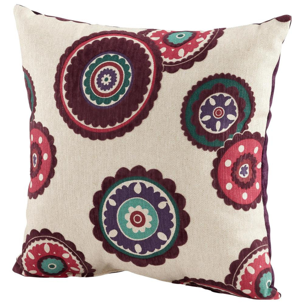 Cyan Design Peony Pillow