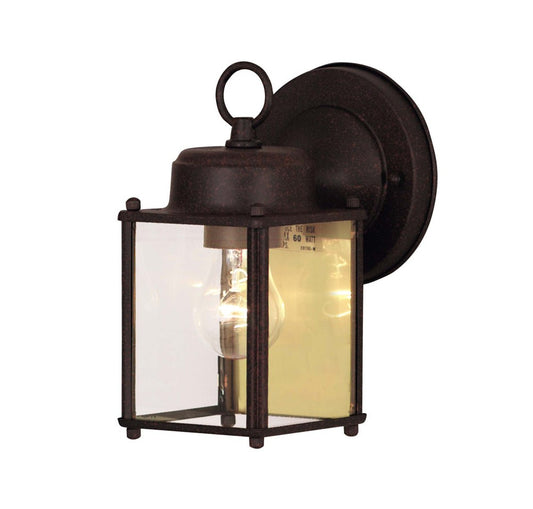 Savoy House Exterior 7.88-in Outdoor Wall Mount Lantern Rust