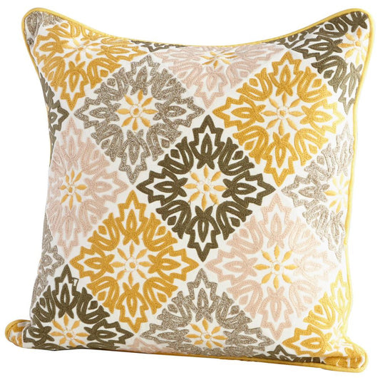 Cyan Designs Pillow Cover - 18 x 18 Yellow, Green