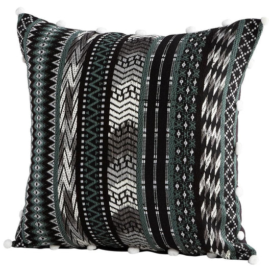 Cyan Designs Pillow Cover - 18 x 18 Green, Black