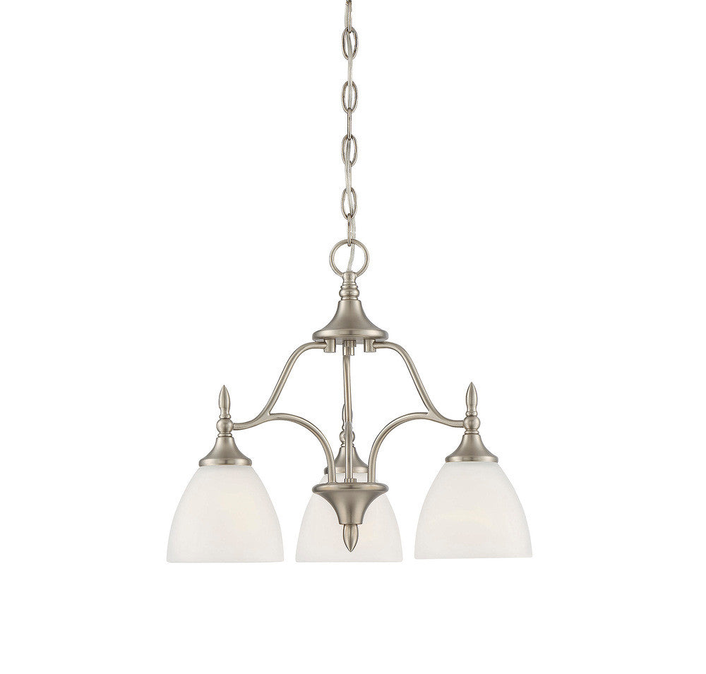 Savoy House Herndon 3-Light Chandelier Satin Nickel