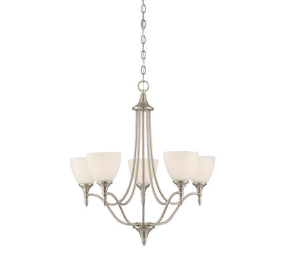 Savoy House Herndon 5-Light 26-in Chandelier Satin Nickel