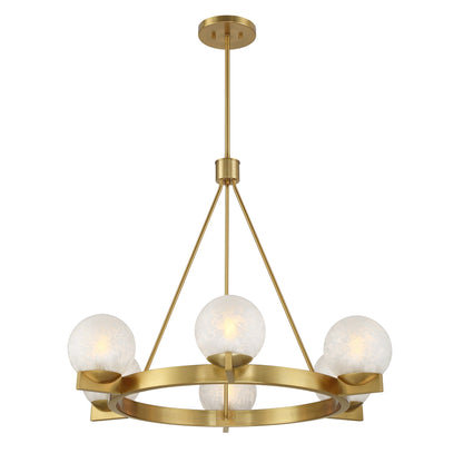Darien 6-Light Chandelier Warm Brass