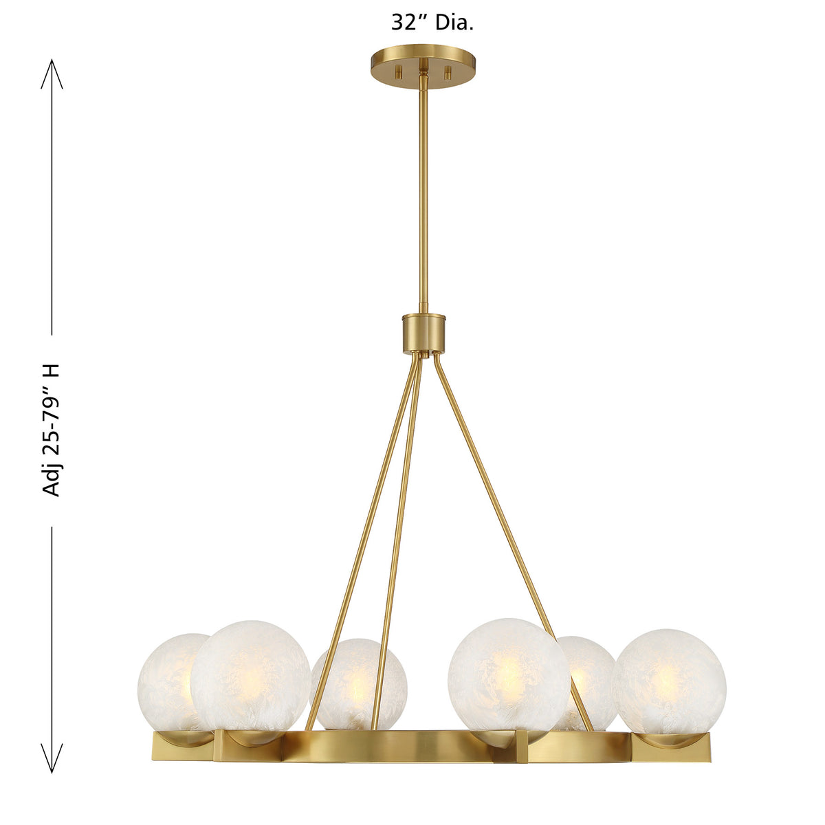 Savoy House Darien 6-Light Chandelier - alternate view