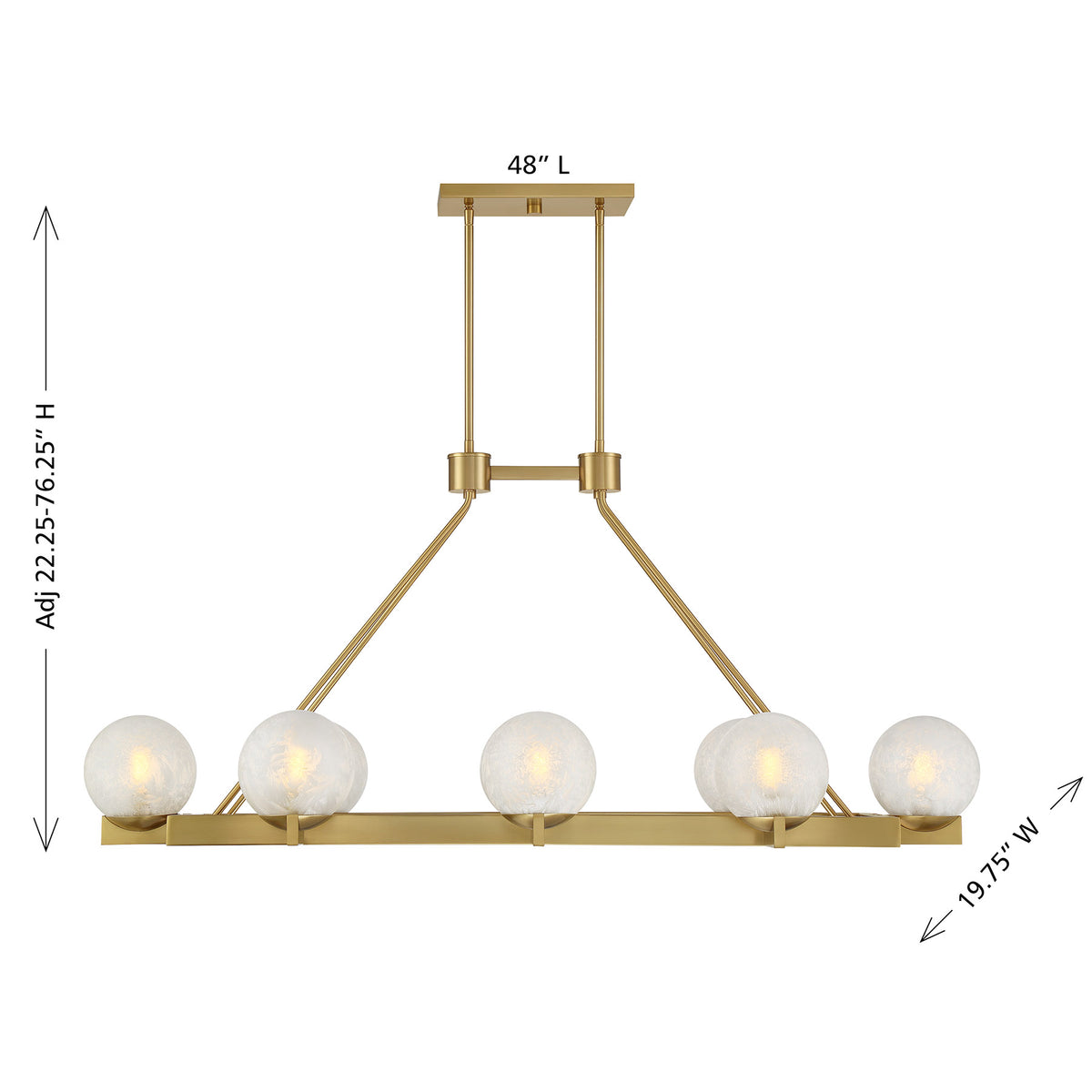 Savoy House Darien 8-Light Linear Chandelier - alternate view