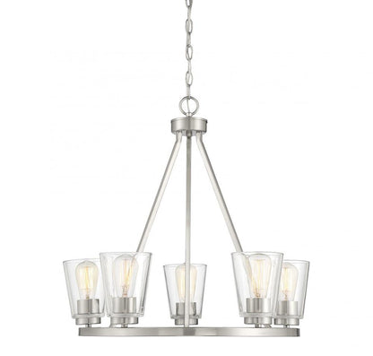 Savoy House Calhoun 5-Light Chandelier Matte Black