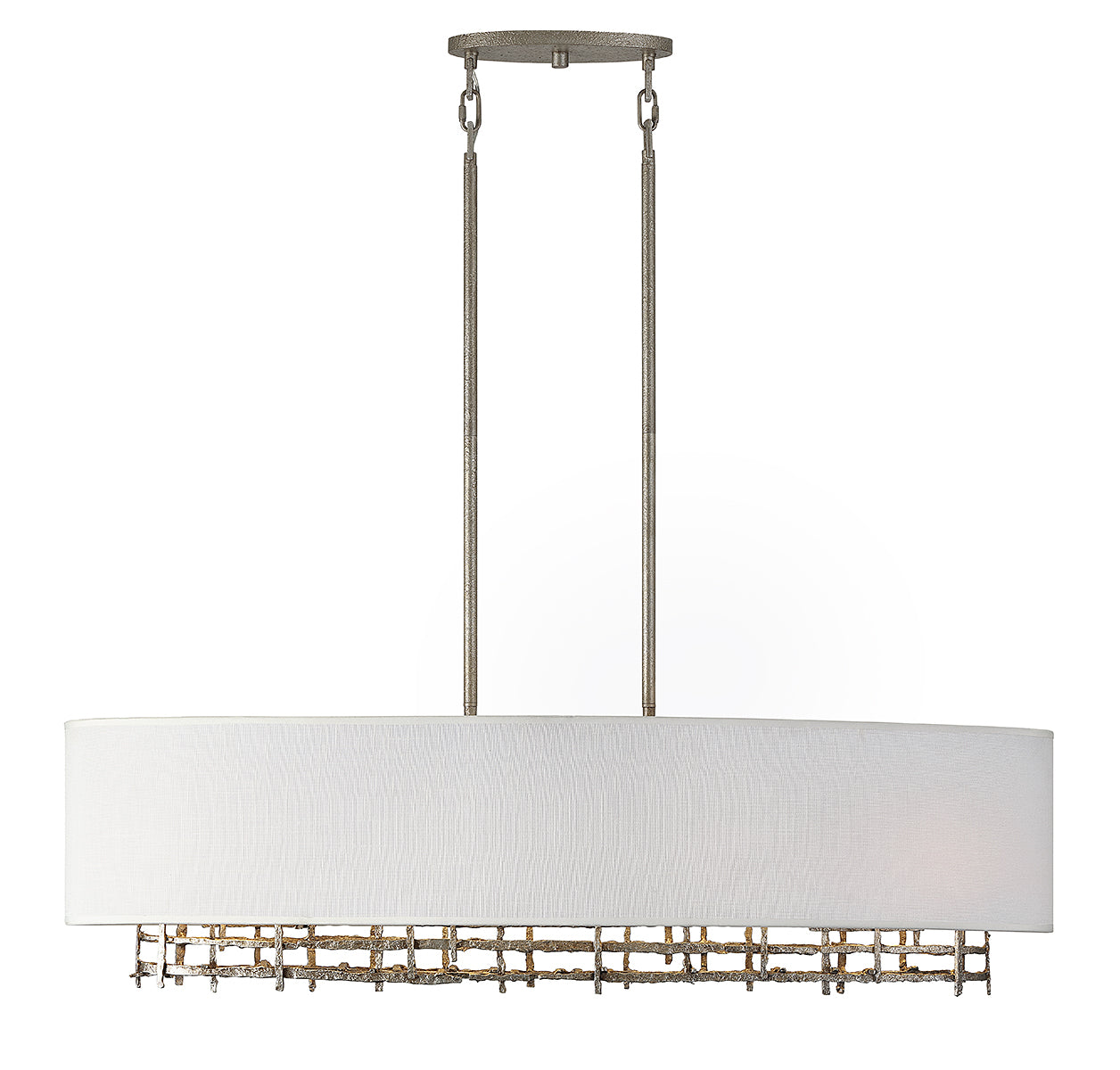 Cameo 4-Light Linear Chandelier in Campagne Luxe
