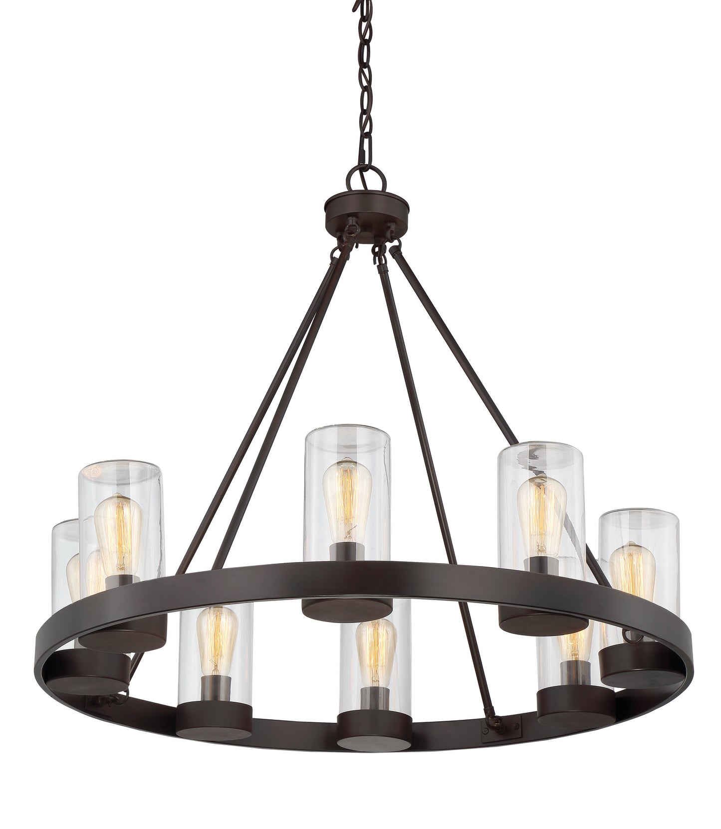 Inman 8-Light Outdoor Chandelier in English Bronze