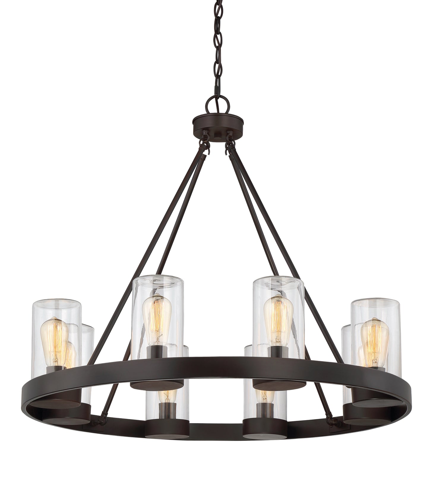 Inman 8-Light Outdoor Chandelier in English Bronze
