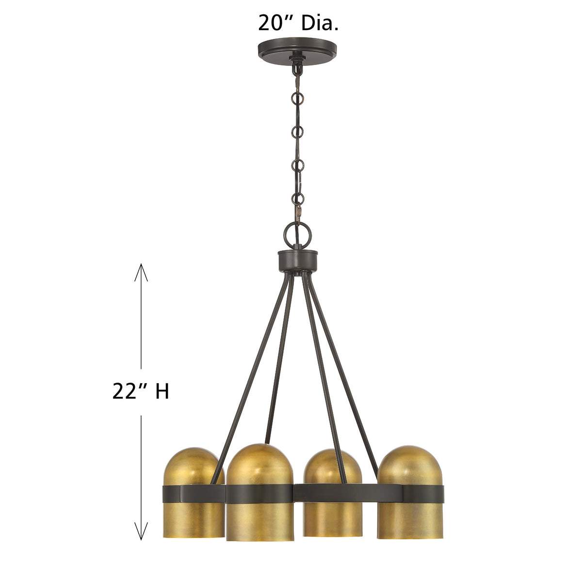 Savoy House Andover 4-Light Chandelier - alternate view