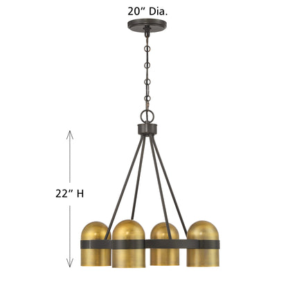 Savoy House Andover 4-Light Chandelier - alternate view