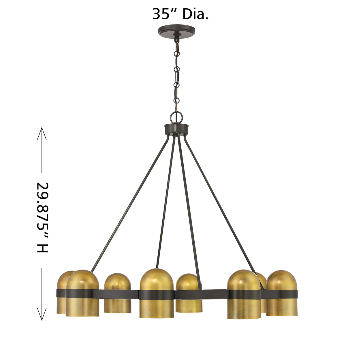 Savoy House Andover 8-Light Chandelier - alternate view