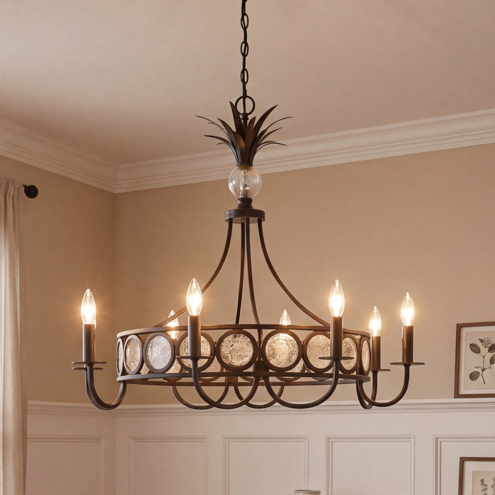 Savoy House Hearst 8-Light Chandelier - Black Tourmaline