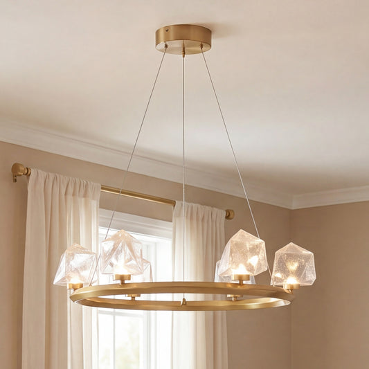 Savoy House Castello 6-Light Chandelier - Warm Brass