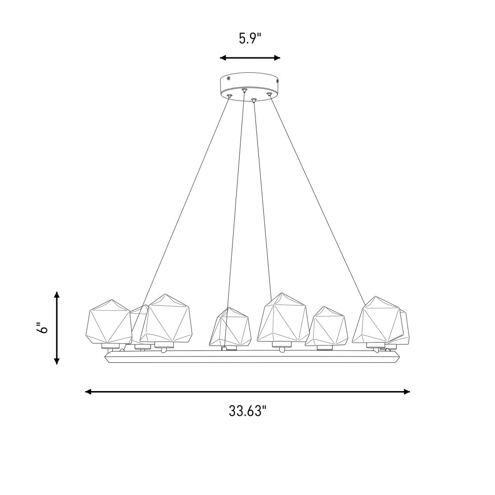 castello 8 light chandelier in 1 1238 8 128