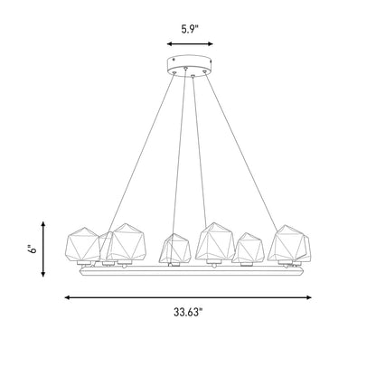 castello 8 light chandelier in 1 1238 8 128