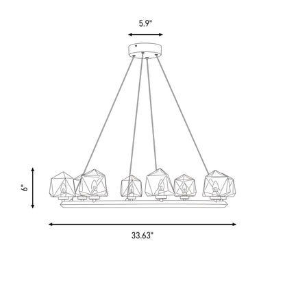 castello 8 light chandelier in 1 1238 8 128